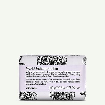 Твёрдый шампунь для деликатного очищения волос - Davines Volu Shampoo bar