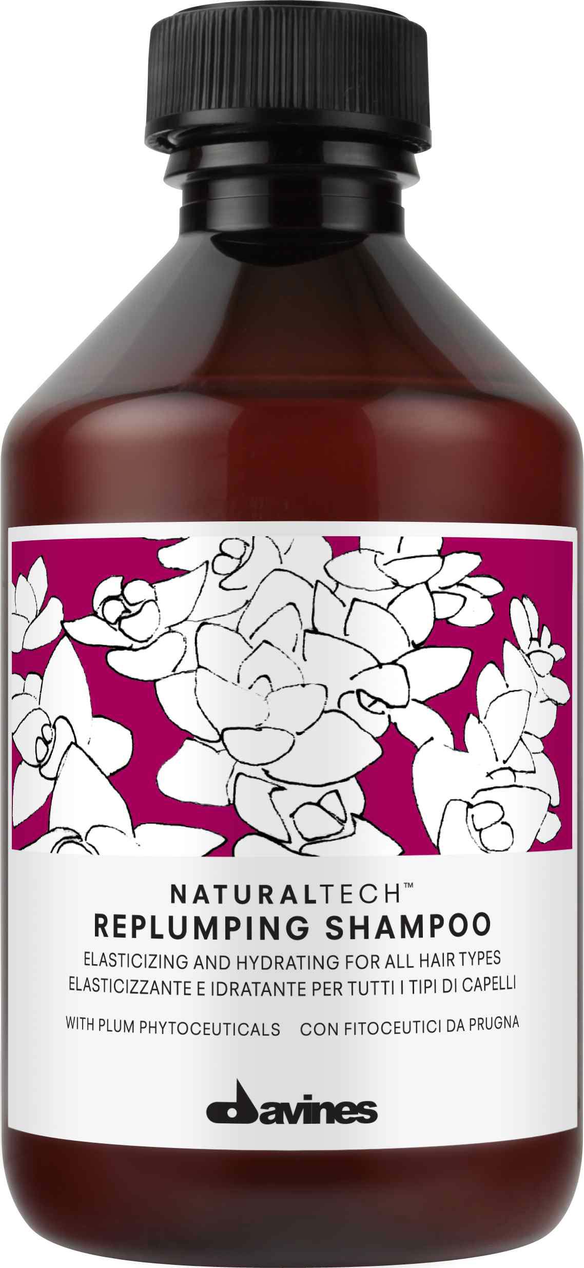 Уплотняющий шампунь - Davines New Natural Tech Replumping Shampoo