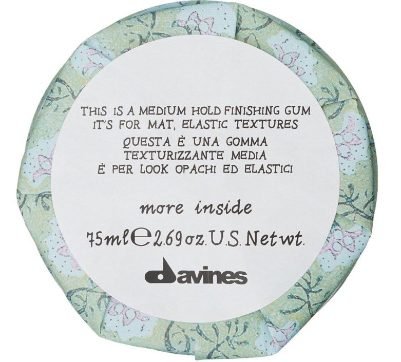 Эластик-гель для матовых подвижных текстур - Davines More Inside Medium Hold Finishing Gum