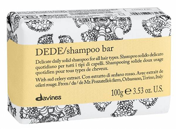 Твёрдый шампунь для деликатного очищения волос - Davines Dede Shampoo Bar