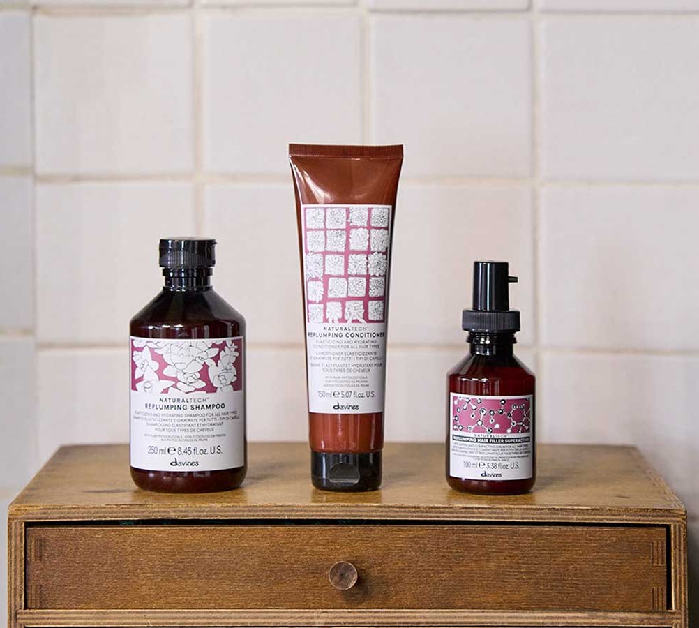 Уплотняющий шампунь - Davines New Natural Tech Replumping Shampoo