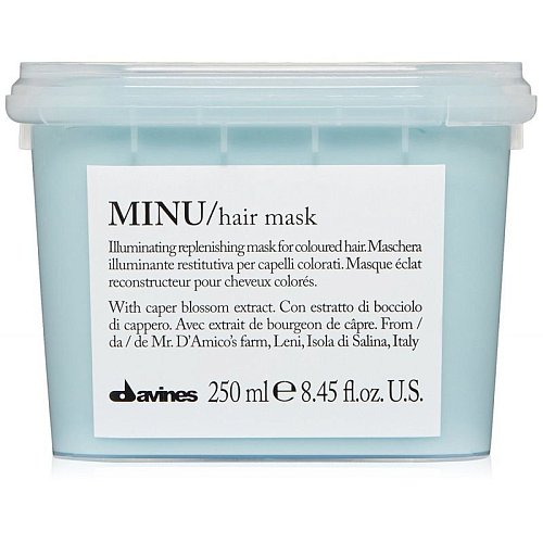 Восстанавливающая маска для окрашенных волос - Davines Essential Haircare Minu Hair mask