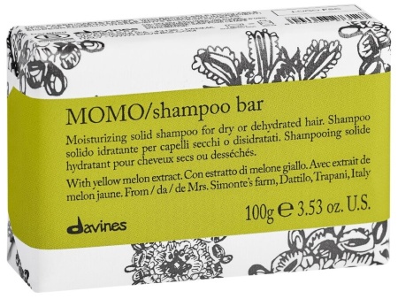 Твёрдый шампунь для деликатного очищения волос - Davines Momo Shampoo bar