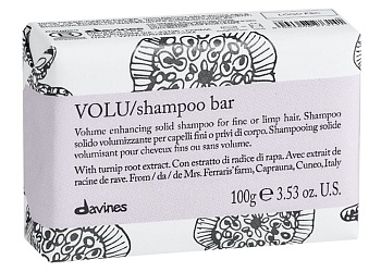 Твёрдый шампунь для деликатного очищения волос - Davines Volu Shampoo bar