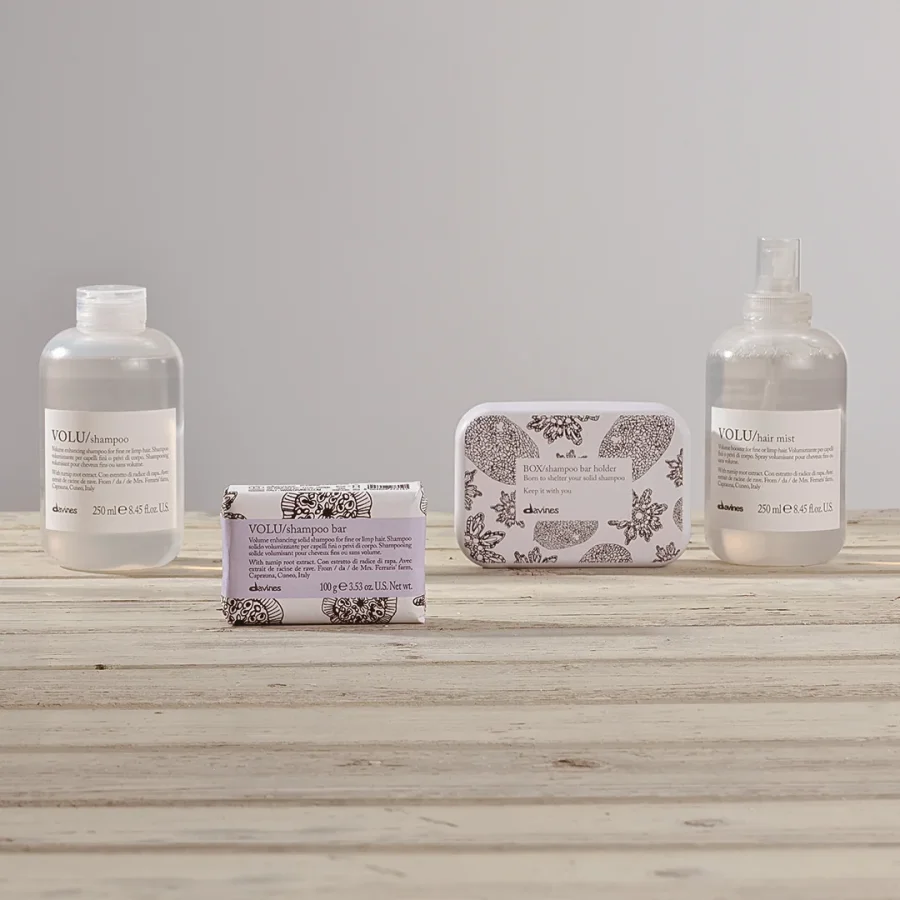 Твёрдый шампунь для деликатного очищения волос - Davines Volu Shampoo bar