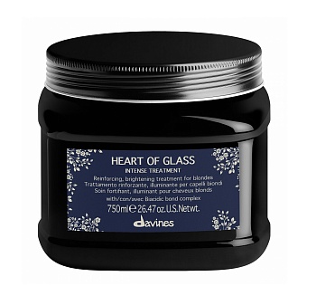Интенсивный уход (маска) для защиты и сияния блонд Davines Heart Of Glass Intense Treatment 