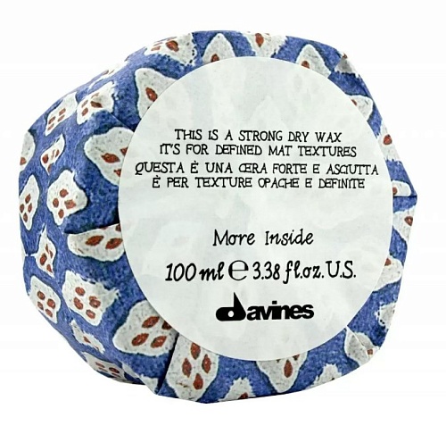 Сухой воск для текстурных матовых акцентов - Davines More Inside Strong Dry Wax