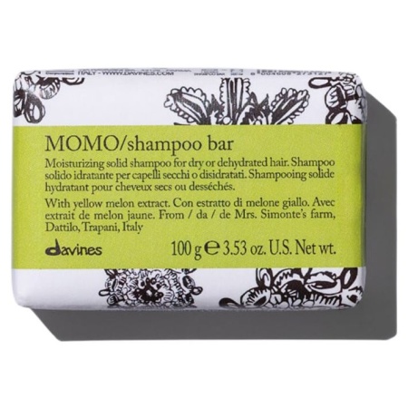 Твёрдый шампунь для деликатного очищения волос - Davines Momo Shampoo bar