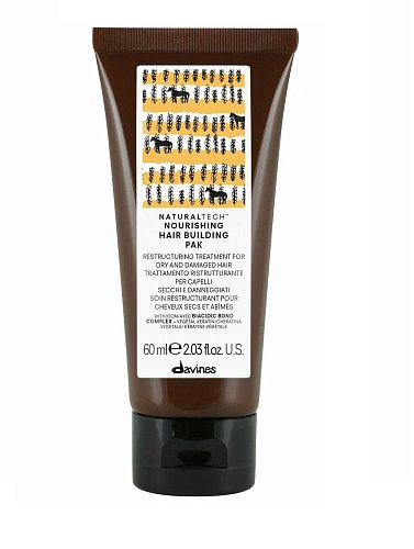 Питательная восстанавливающая маска для волос - Davines Natural Tech Nourishing Hair Building Pak