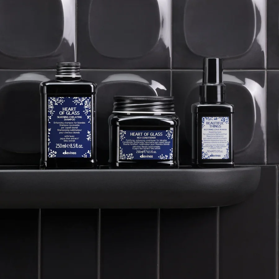 Питательный кондиционер для защиты и сияния блонд - Davines Heart Of Glass Rich Conditioner 