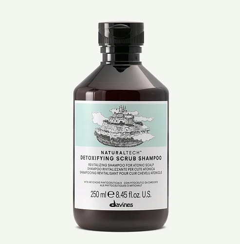 Детоксирующий шампунь-скраб - Davines New Natural Tech Detoxifying  scrub Shampoo