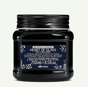 Питательный кондиционер для защиты и сияния блонд - Davines Heart Of Glass Rich Conditioner 