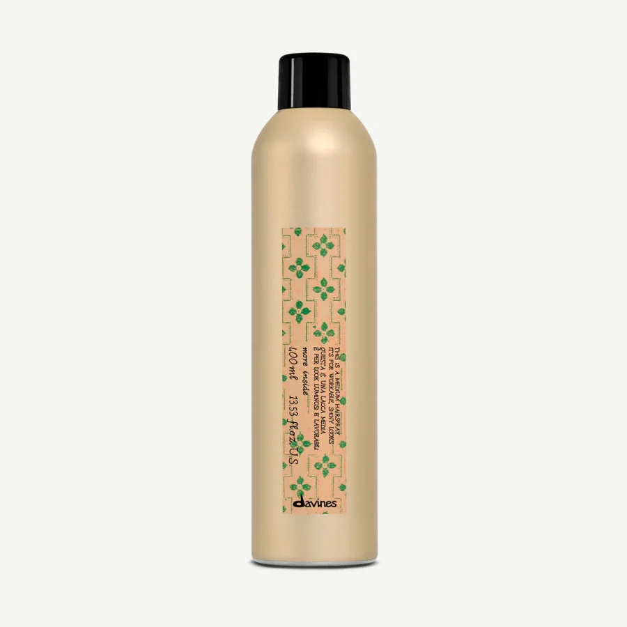 Лак средней фиксации для эластичного глянцевого стайлинга - Davines More Inside Medium Hold Hairspray Shany Looks
