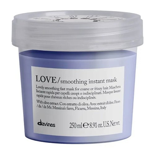 Маска для разглаживания завитка - Davines Essential Haircare Love Smoothing Instant Mask 