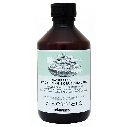 Детоксирующий шампунь-скраб - Davines New Natural Tech Detoxifying  scrub Shampoo