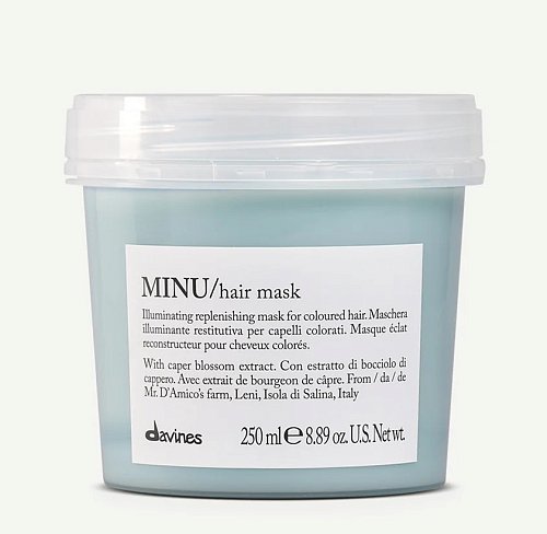 Восстанавливающая маска для окрашенных волос - Davines Essential Haircare Minu Hair Mask