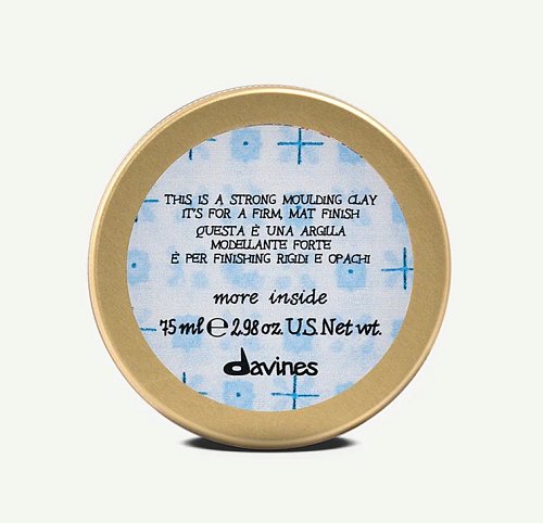 Моделирующая глина для стойкого матового финиша - Davines More Inside Strong Moulding Clay