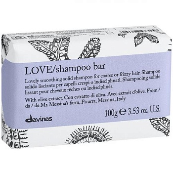 Твёрдый шампунь для разглаживания завитка - Davines Love Shampoo Bar